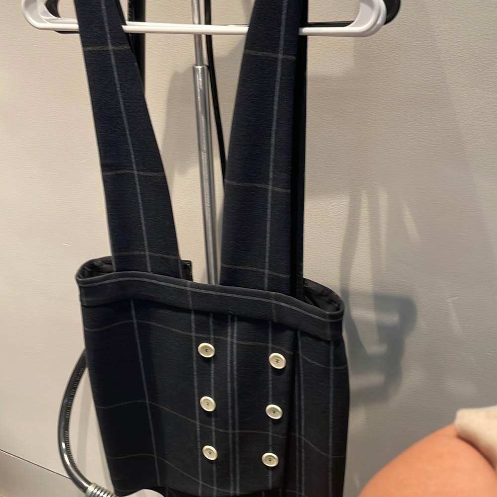 Maje Plaid Strap skirt